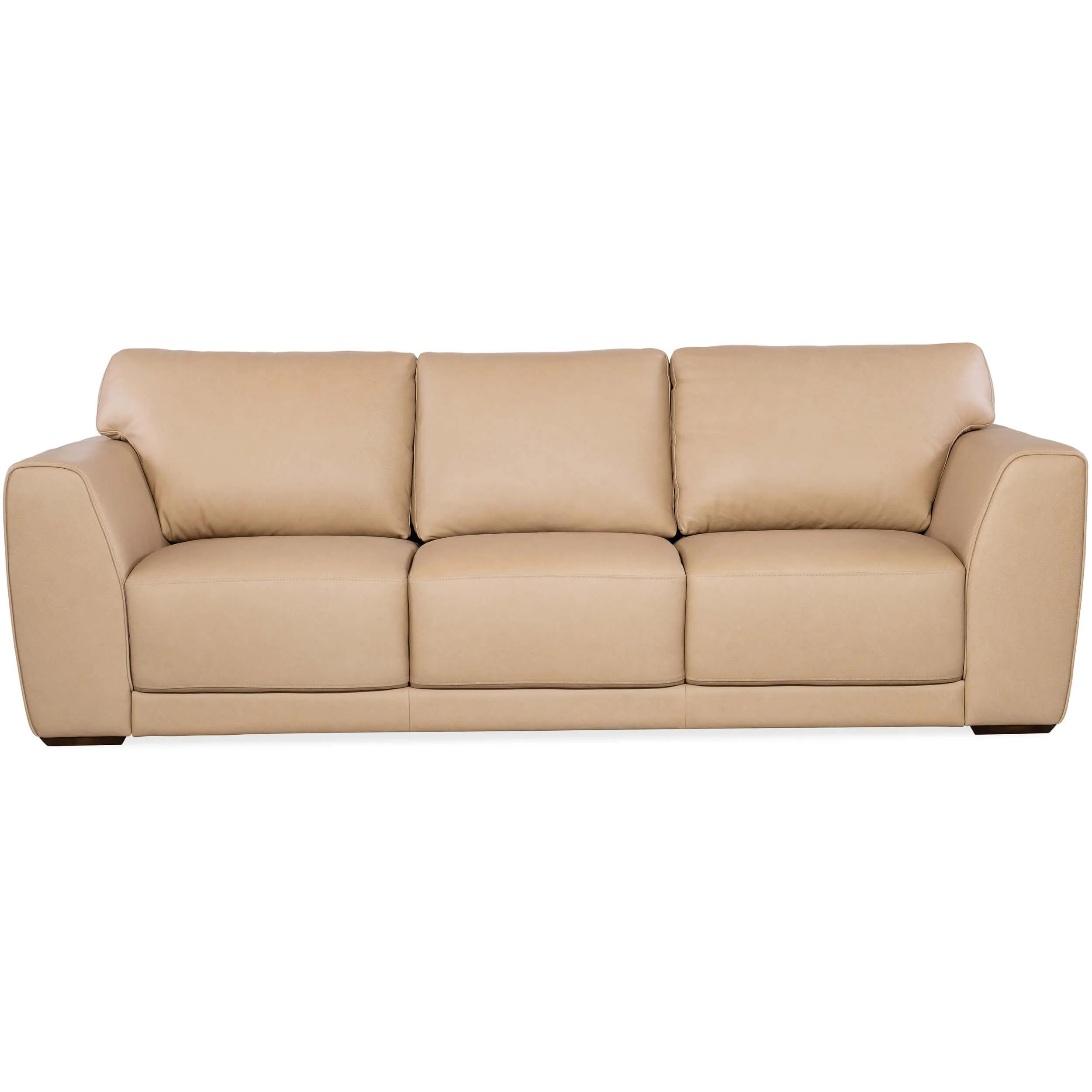 Keys Leather Sofa, Verona Biscotti