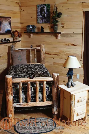 Lakeside Edition Log Bed Frame Kit