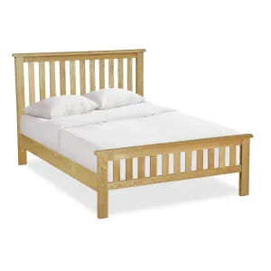 Lanner Oak 4'6ft Bed