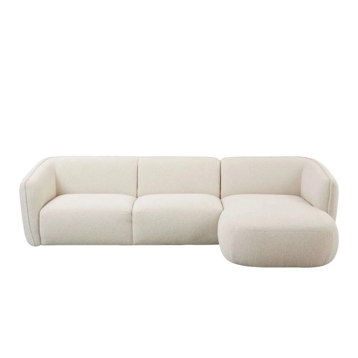 Lourve Sectional Curve Chaise Sofa