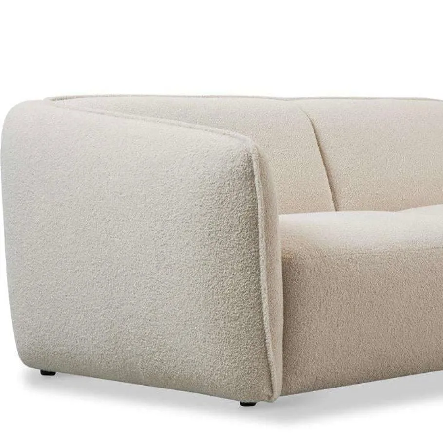 Lourve Sectional Curve Chaise Sofa