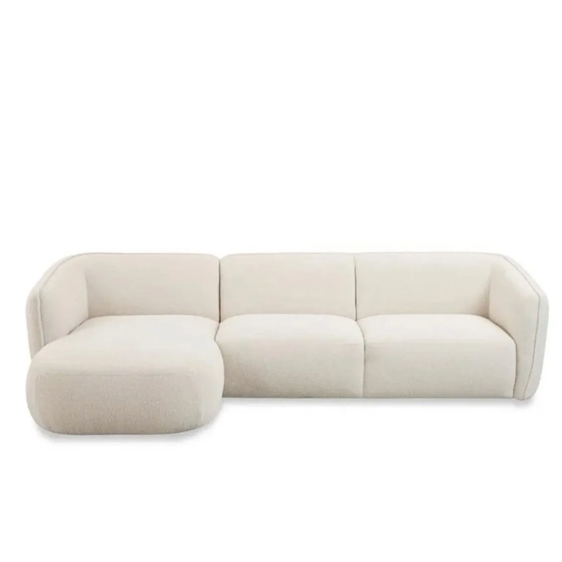 Lourve Sectional Curve Chaise Sofa