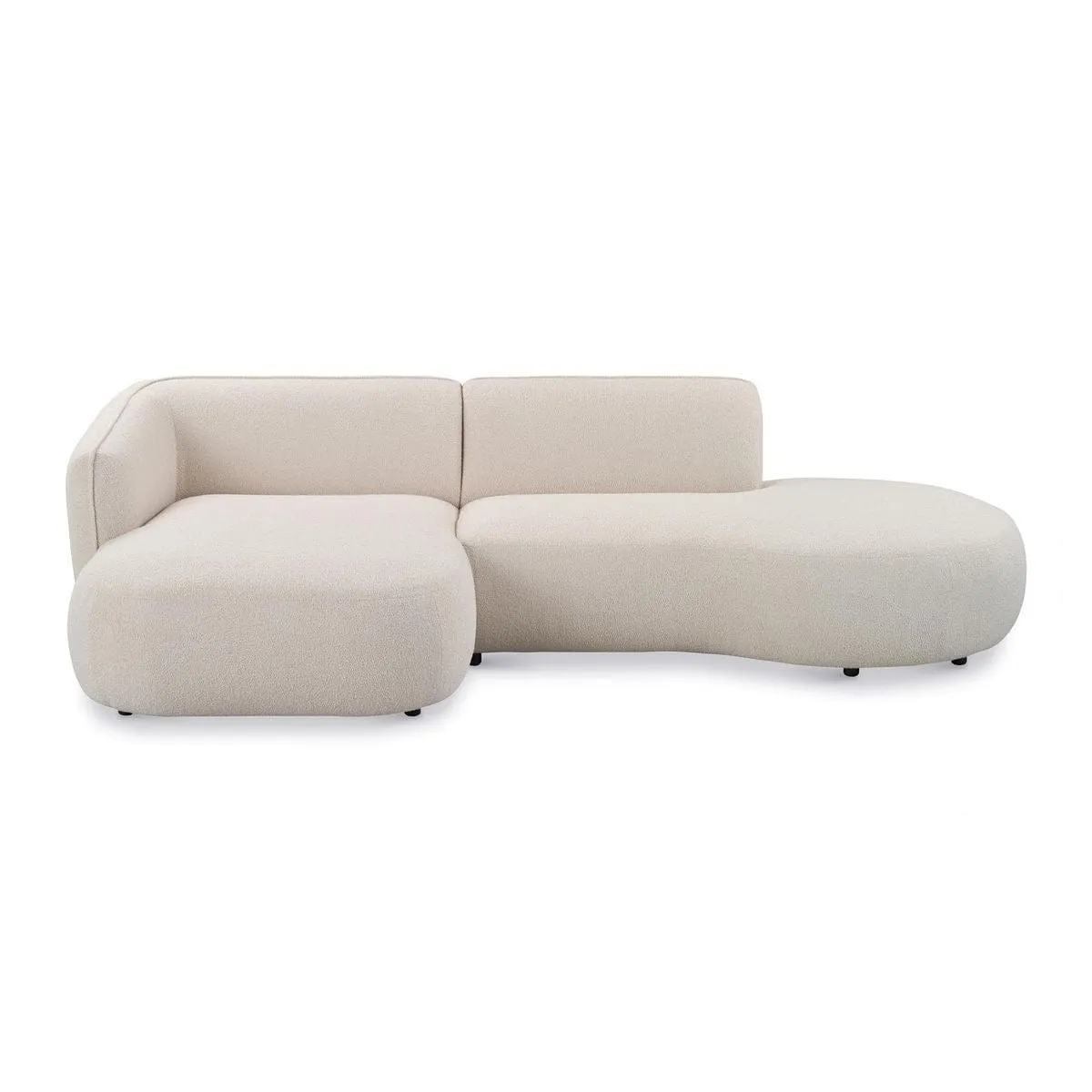 Lourve Sectional Curve Chaise Sofa