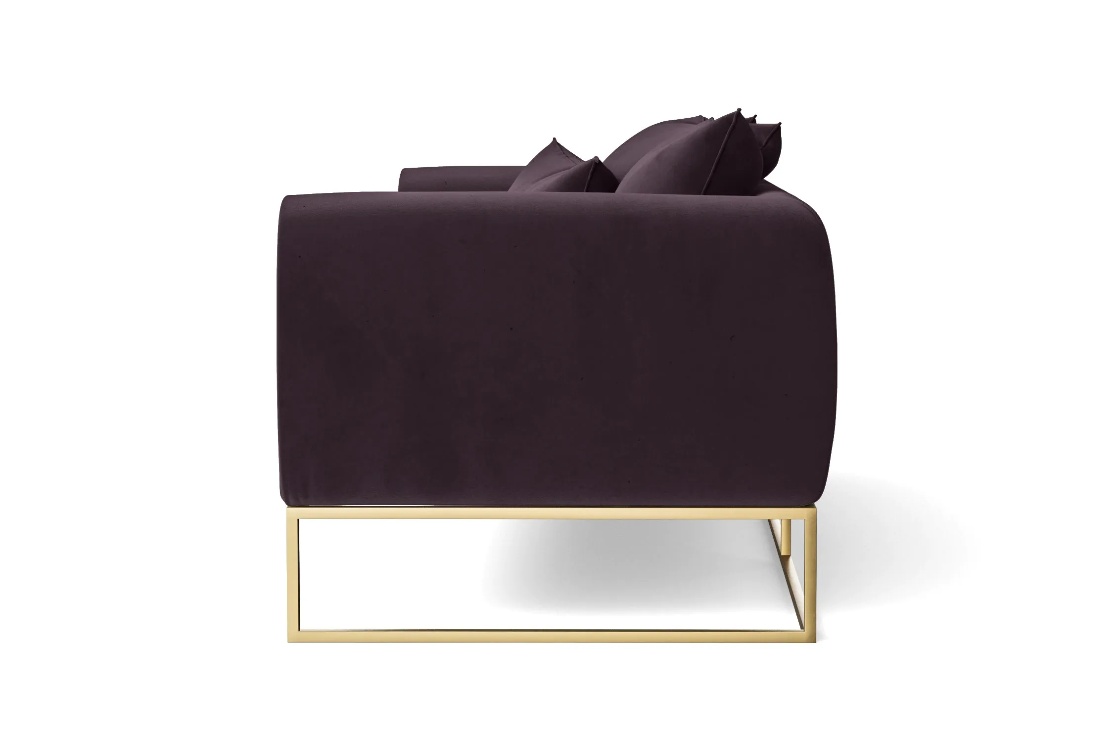 Mazara 3 Seater Sofa Purple Velvet