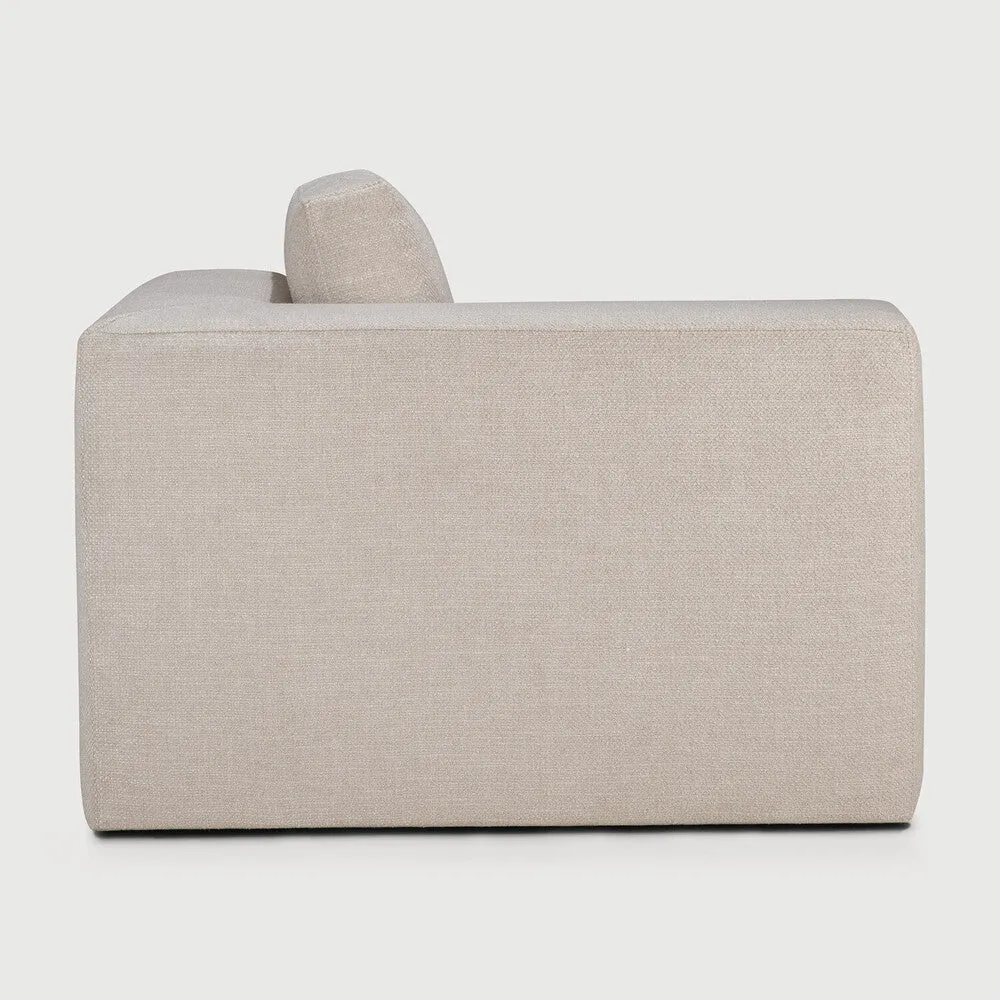 Mellow Sofa End Seater - Ivory