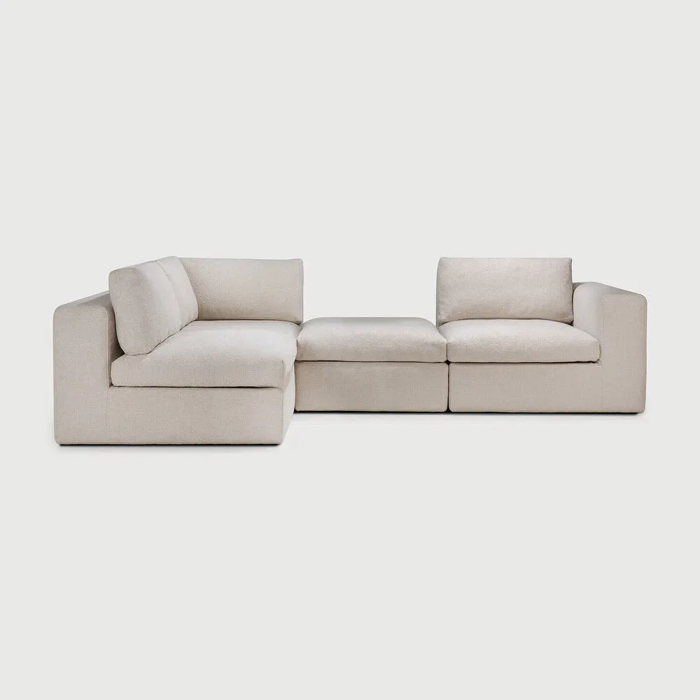 Mellow Sofa End Seater - Ivory