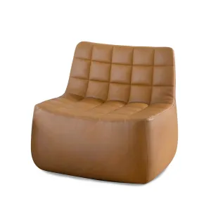 northern | yam lounge chair | brandy leather