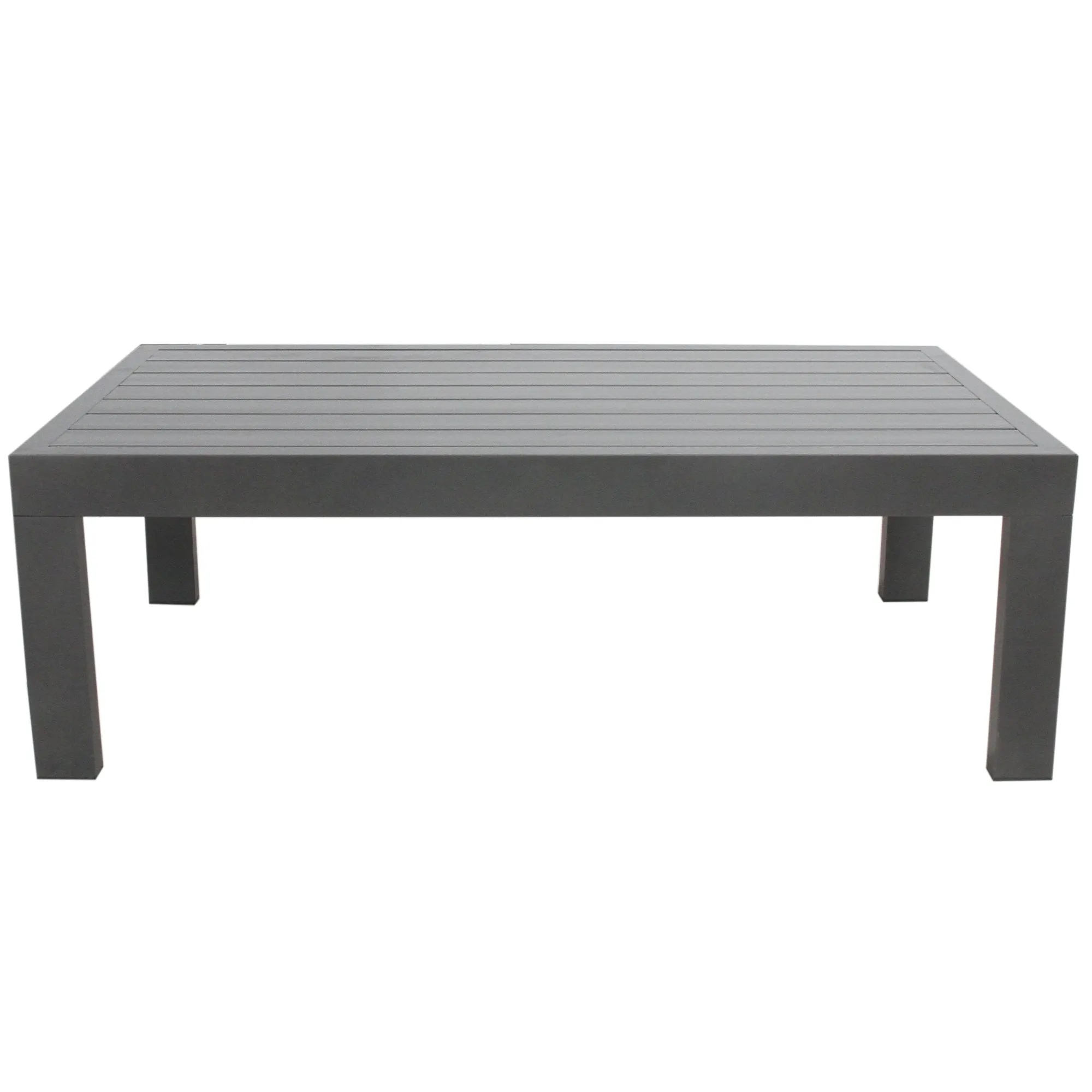 Outie 4pc Set 1 1 3 Seater Outdoor Sofa Lounge Coffee Table Aluminium Charcoal