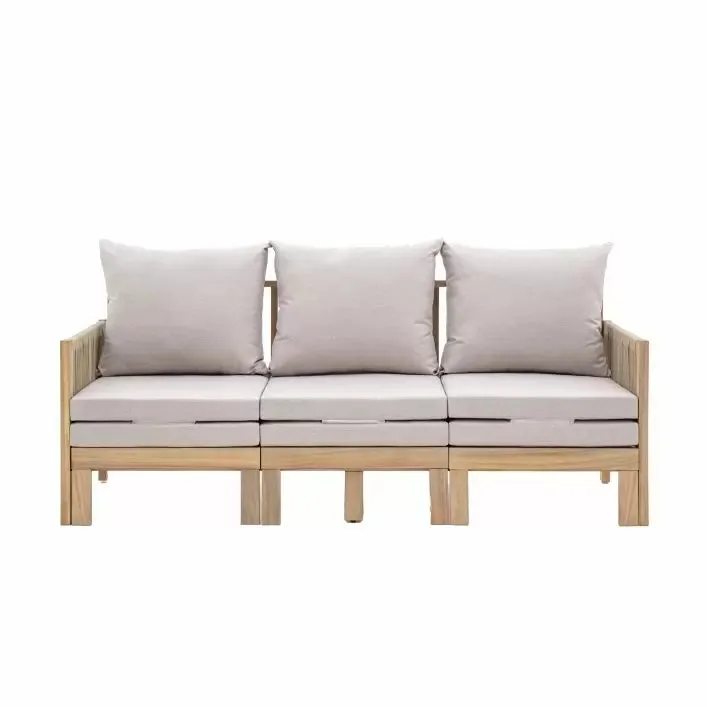 Paros Pull Out Sofa - Natural