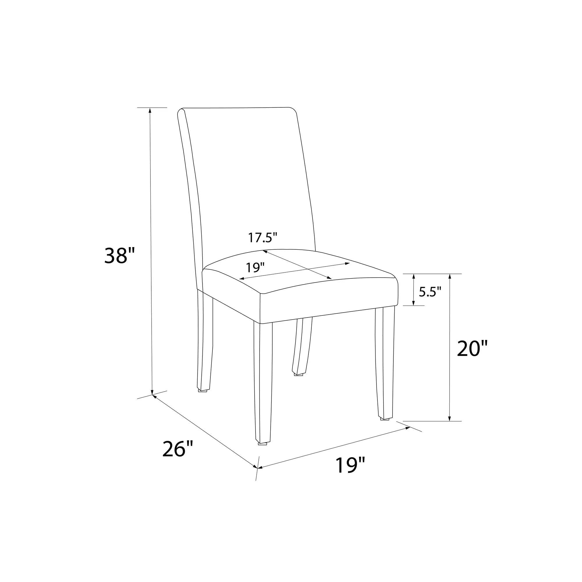 Parsons Dining Chair, Set of 2