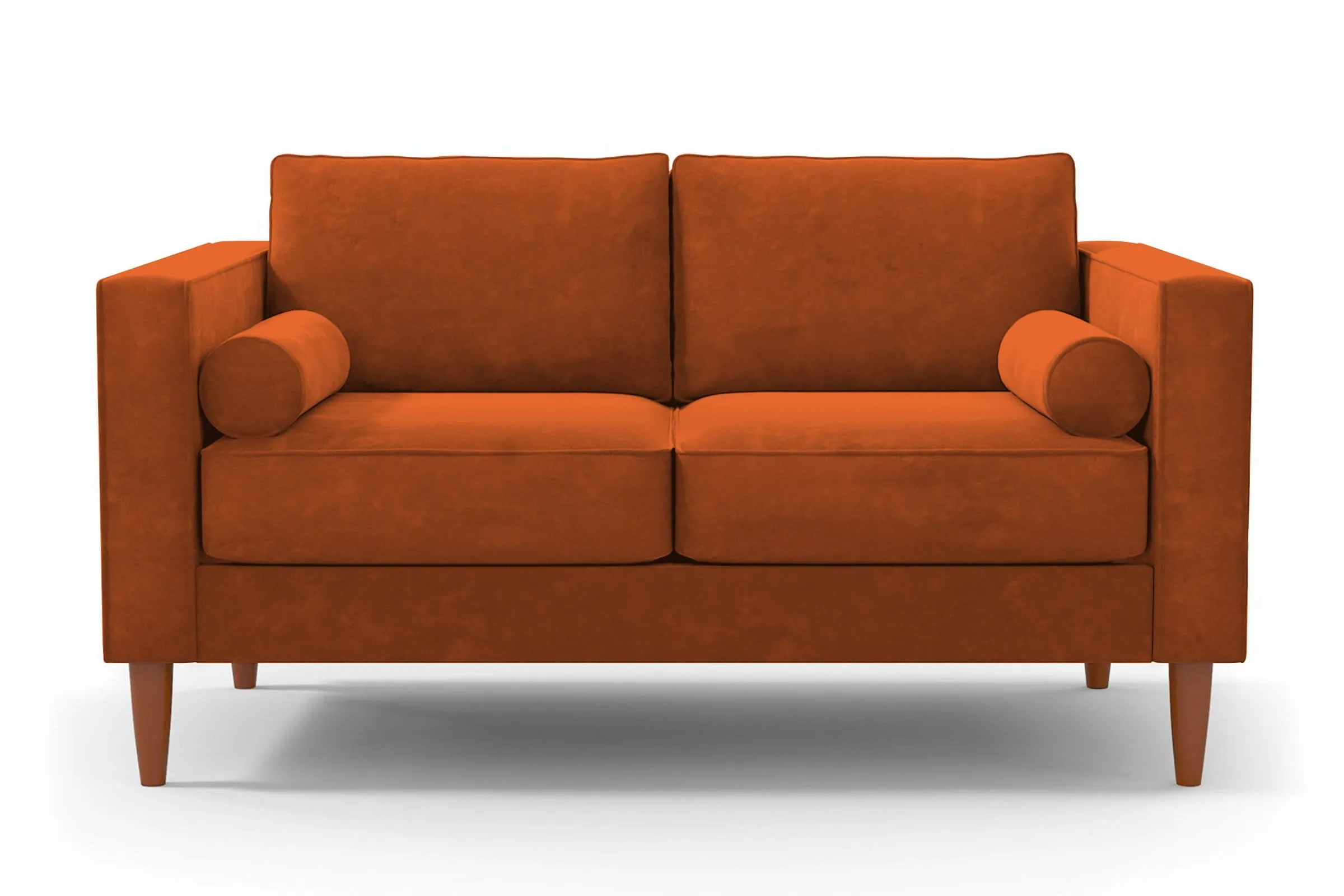 Samson Apartment Size Sofa :: Leg Finish: Pecan / Size: Apartment Size - 74"w