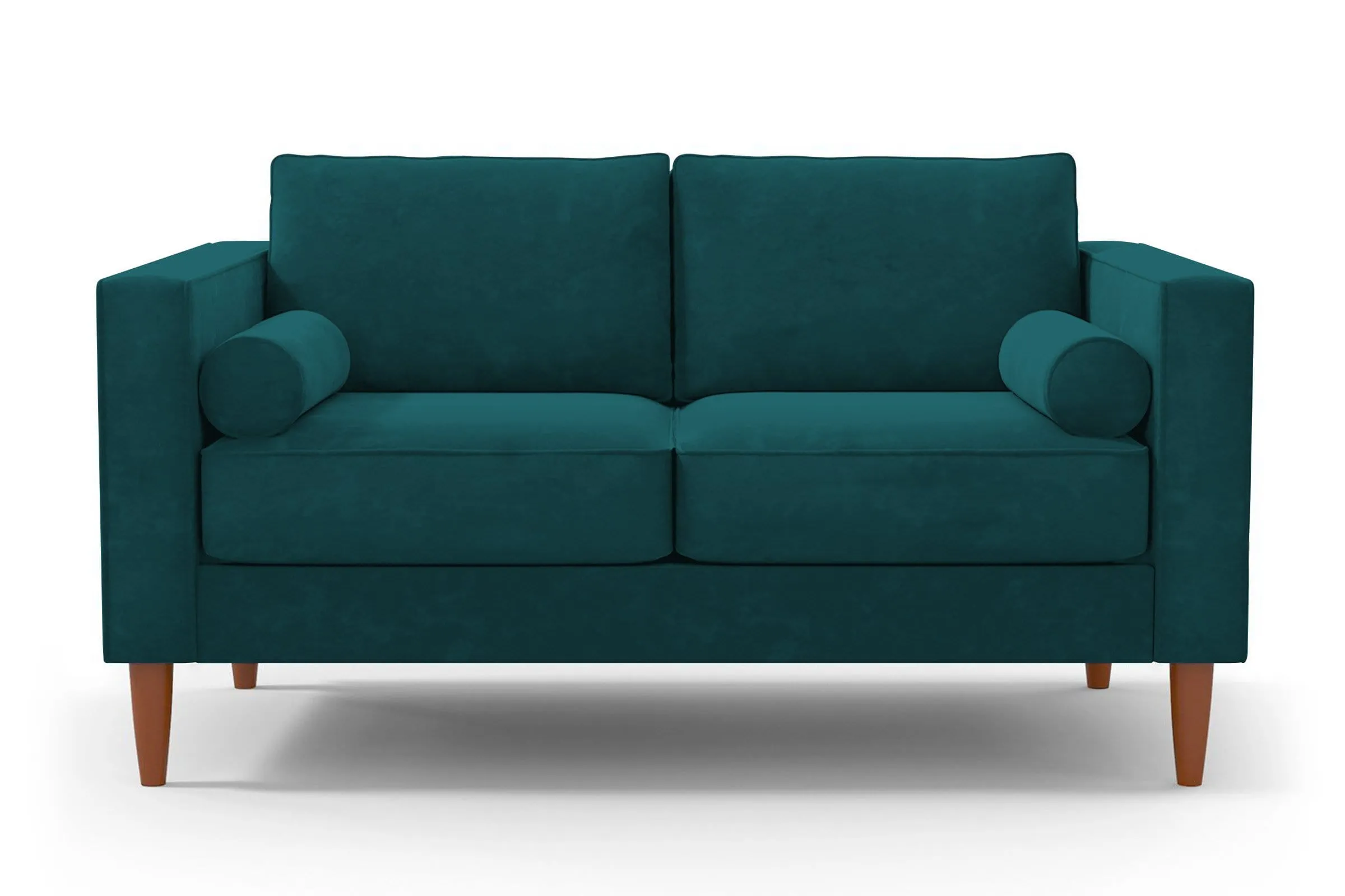 Samson Apartment Size Sofa :: Leg Finish: Pecan / Size: Apartment Size - 74"w