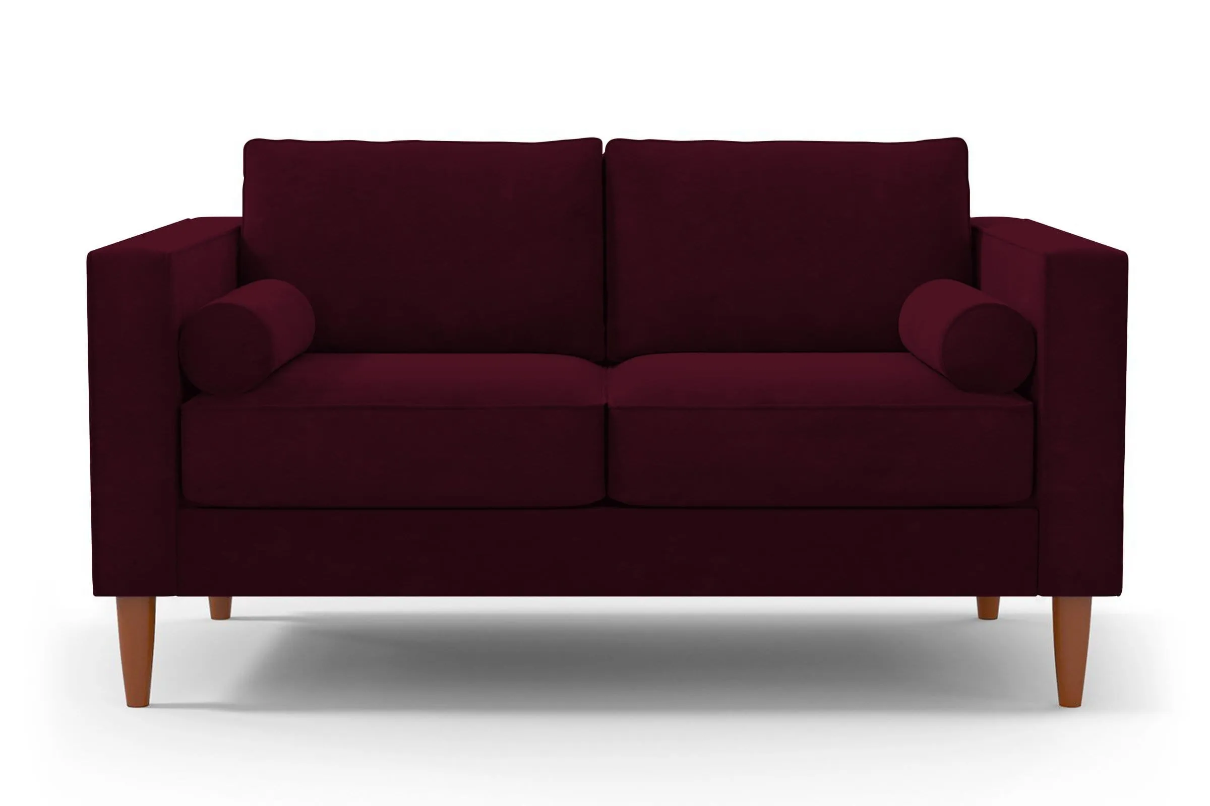 Samson Apartment Size Sofa :: Leg Finish: Pecan / Size: Apartment Size - 74"w