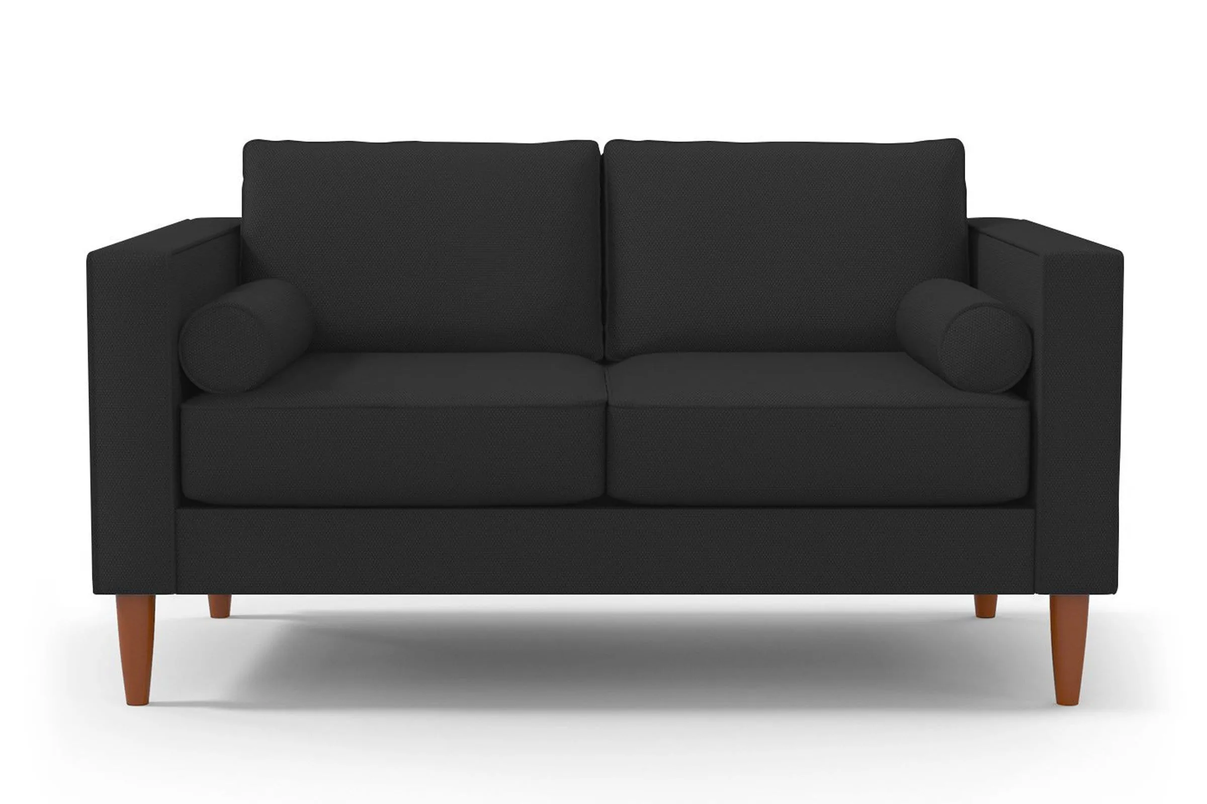 Samson Apartment Size Sofa :: Leg Finish: Pecan / Size: Apartment Size - 74"w