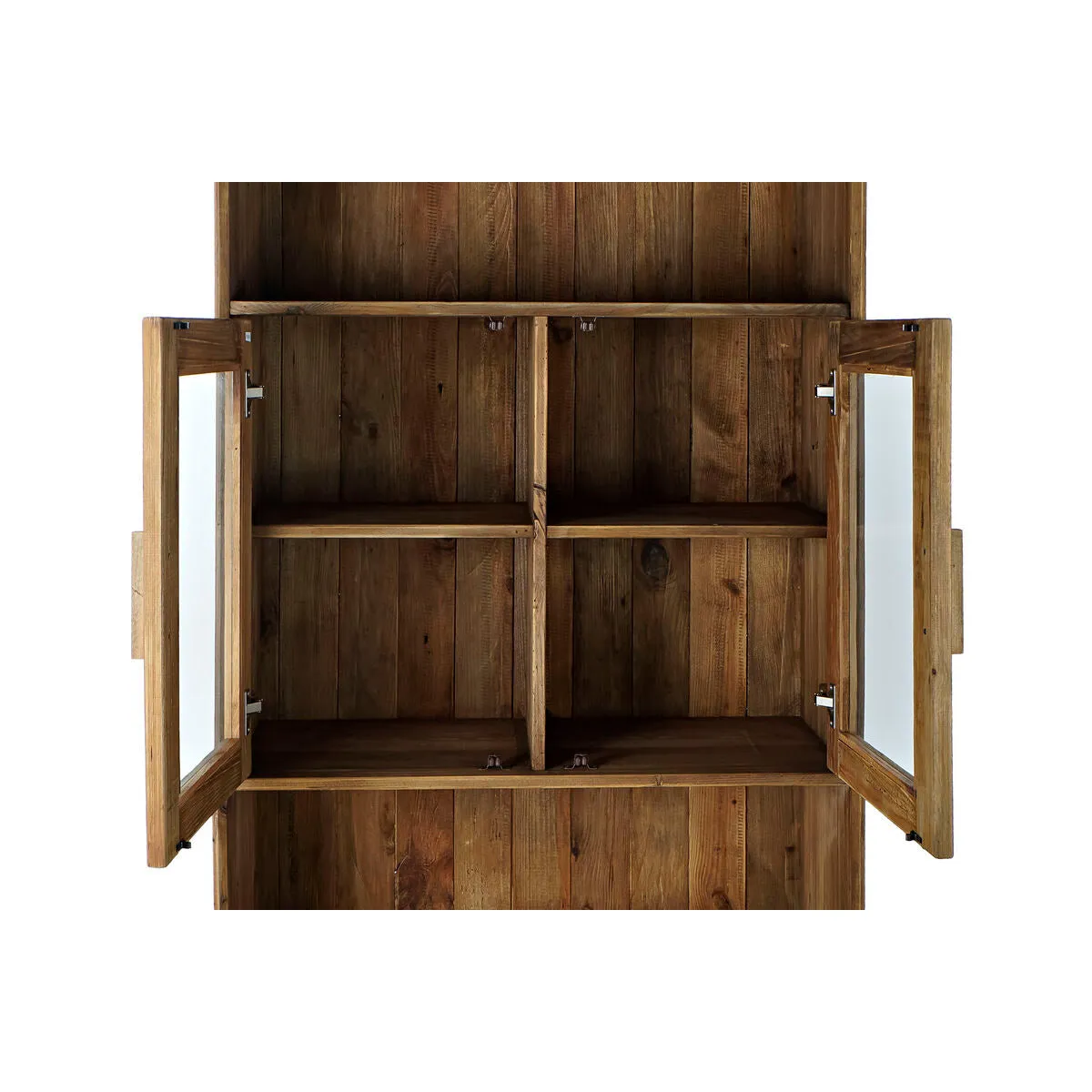 Shelves DKD Home Decor Crystal Natural Recycled Wood 4 Shelves (90 x 40 x 160 cm)