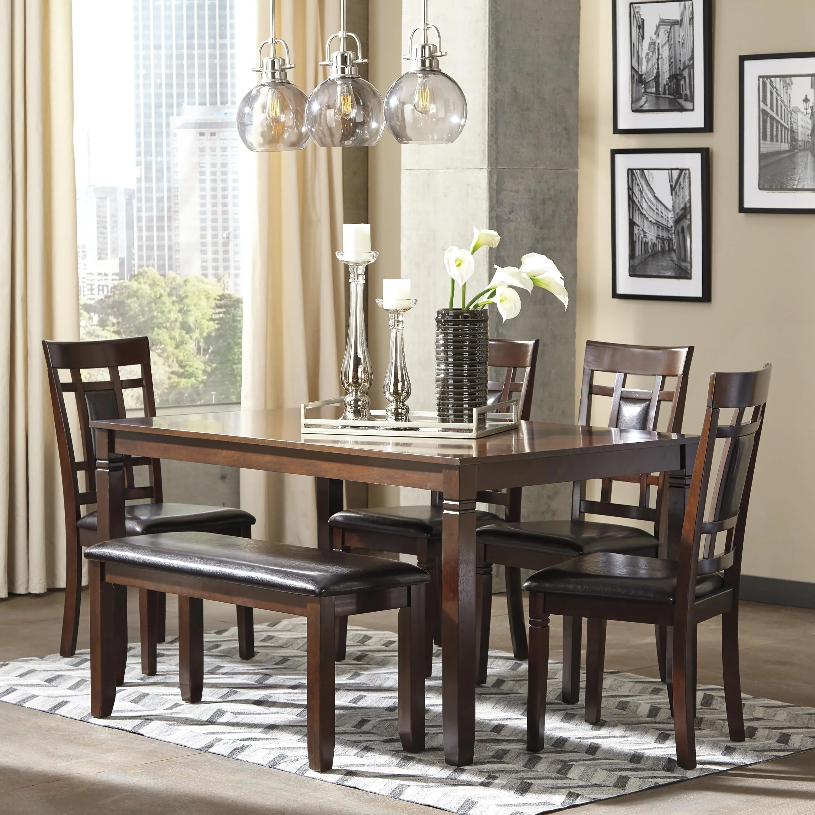 Signature Design by Ashley Bennox 6 pc Dinette D384-325