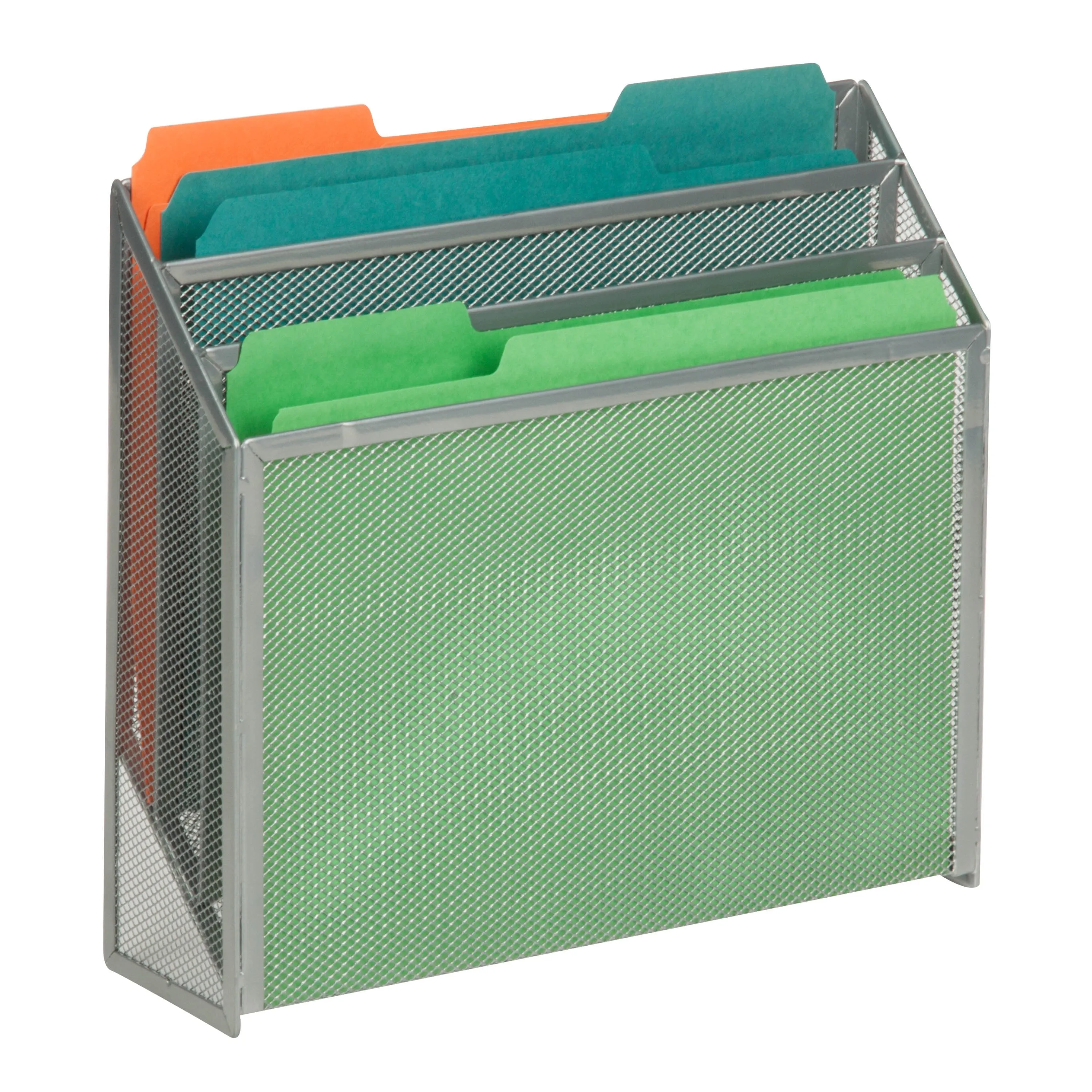 Silver Mesh Vertical File Sorter