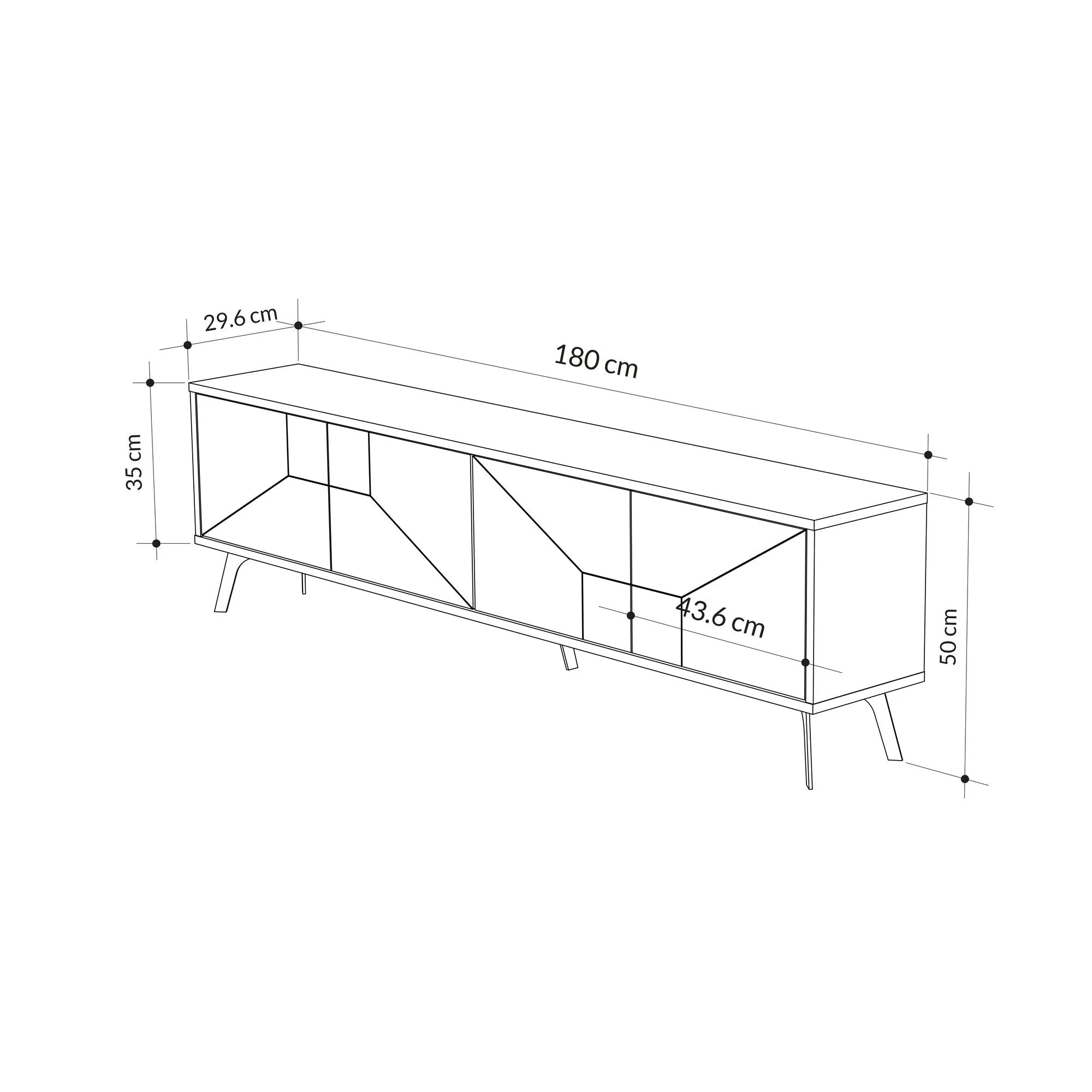 TV Stand Dune - Oak