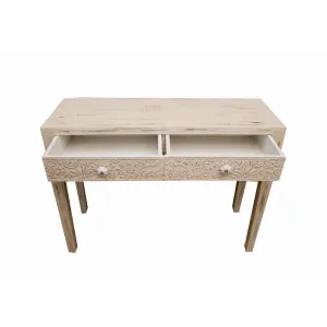 Wooden Distressed-finish Study Table