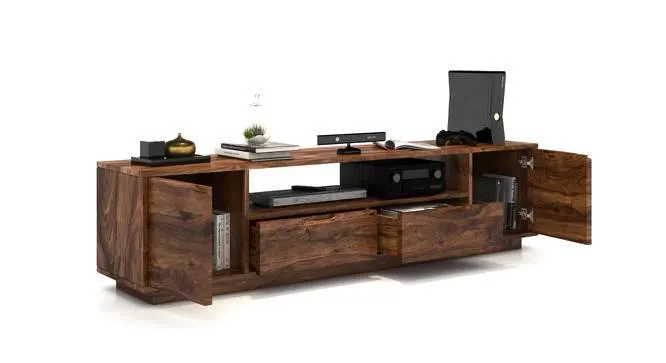 Wooden Twist Garrison Solid Sheesham Wood TV Unit for Living Room