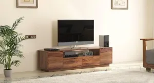 Wooden Twist Garrison Solid Sheesham Wood TV Unit for Living Room